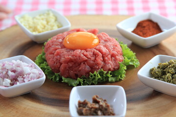 Korean Food - raw beef