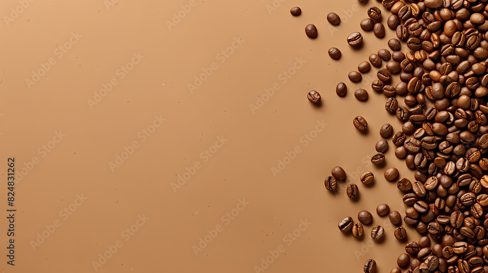 Canvas Prints coffee beans, copy space concept