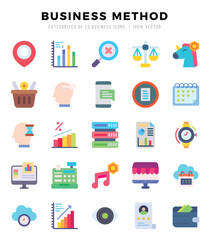 Business Method icon pack for your website. mobile. presentation. and logo design.
