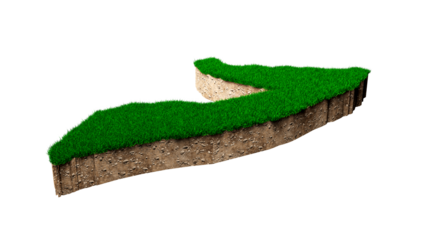 Somalia Map soil land geology cross section with green grass and Rock ground texture 3d illustration
