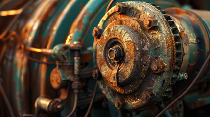 Close-Up of Car Alternator