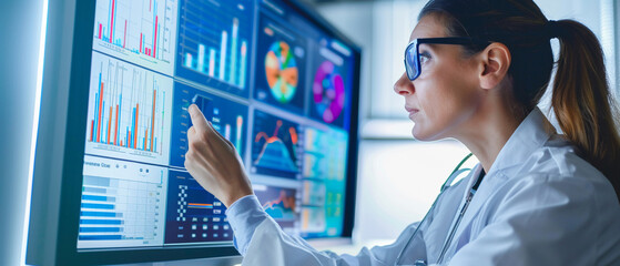 Data analytics tools help doctors analyze trends in patient outcomes and population health.