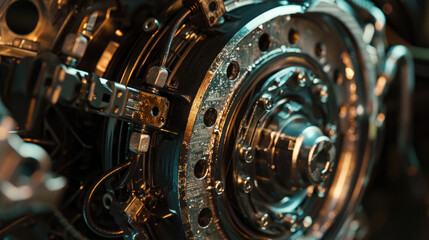 Close-Up of Car Alternator