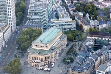 Alte Oper Frankfurt aus der Vogelperspektive
