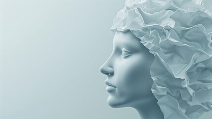 state of mind background concept, 3d illustration with copy space