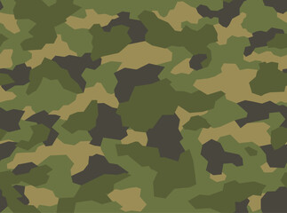 Fototapeta premium Seamless geometric camouflage pattern of dark spots. Military texture. Vinyl print and decal. Vector