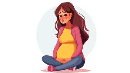 Depression pregnant woman. Depressed thoughts of adol