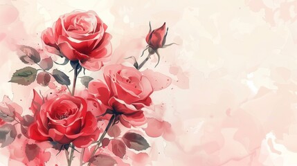 Red roses are a symbol of love and beauty. They are often given as gifts on Valentine's Day and other special occasions.