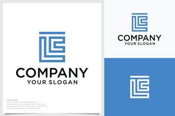 LC letter logo vector Abstract initial monogram letter alphabet logo design
