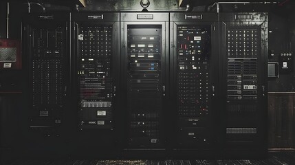 Fototapeta premium D Art Modern Data Center Infrastructure