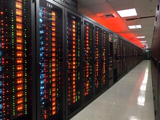 Intricate IT Infrastructure A Glimpse into the HighTech World of a Modern Data Center