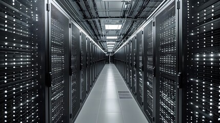Advanced Server Infrastructure HighDensity RackMounted Equipment in a Modern Data Center