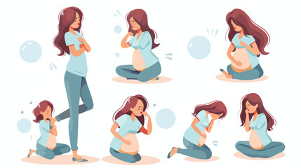 Early pregnancy symptoms. Signs pregnant woman sickne