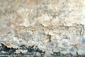 Featuring a  old wall with a painted surface underneath, high quality, high resolution
