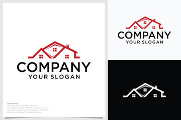 Home Decoration Logo, Logo Design Simple And Elegant Real Estate Logo Design Template For Your Company