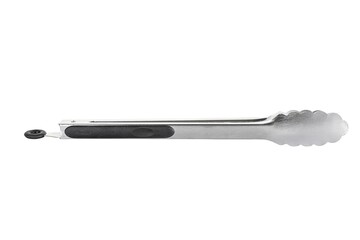 Barbecue and grill tongs tool on White Background