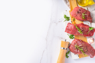 Various cuts of meat cooking background