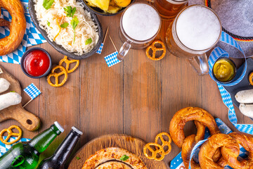 Oktoberfest traditional festival menu foods