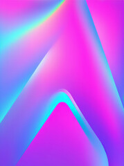 Abstract purple and turquoise iridescent background with colorful waves, light and shadow, holographic gradient colors backdrop for banner, poster, greeting cards