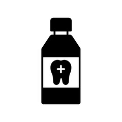 alcohol for tooth. black fill icon