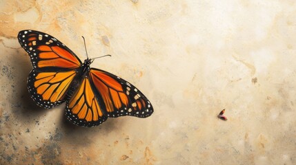 butterfly background concept with copy space