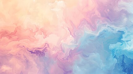 Obraz premium Smooth Pastel Gradient Digital Painting with Ample Space for Versatile Use