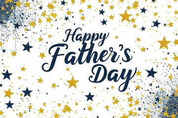 A Father's Day card featuring a mustache and hat, perfect for celebrating dad's special day.