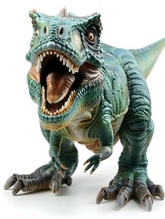 D Rendering of a Dinosaur Floating on a White Background