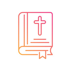 Obraz premium Bible vector icon