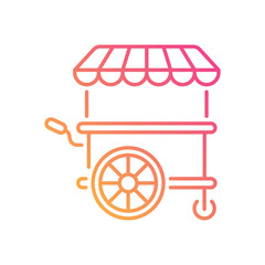 Food Cart vector icon