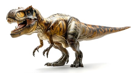 Fototapeta premium Dinosaur Showcasing Digital Precision in Recreating Extinct Wildlife