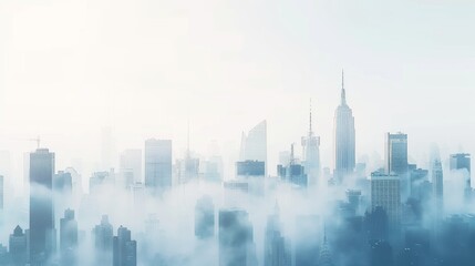 Fototapeta premium state of mind - city background concept with copy space
