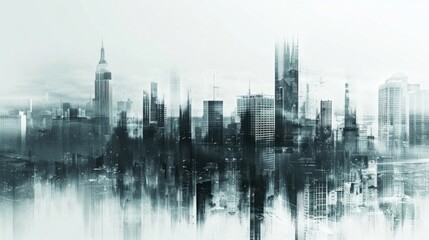 Fototapeta premium state of mind - city background concept with copy space