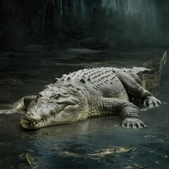 Silent Hunter: Crocodile Camouflage in the Wild