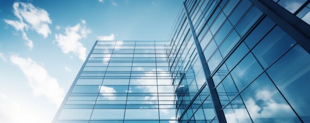 Obraz premium Sleek Corporate Headquarters. Symbol of Modern Business Headquarters Office