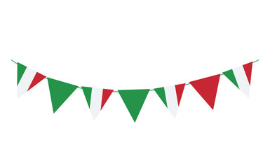Obraz premium Republic Day Italy. National flag of Italy in the shape of a balloon 