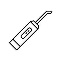 dental irrigator icon. outline icon