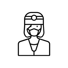 dentist icon. outline icon