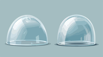 Glass cover for souvenirs. Realistic dome protection