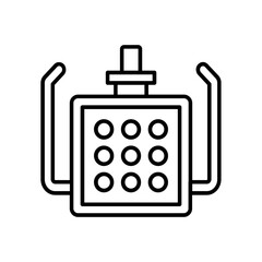 dental light icon. outline icon