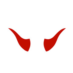 vector red devil horn