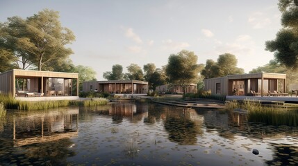 Obraz premium A photo of Minimalist Group Residences