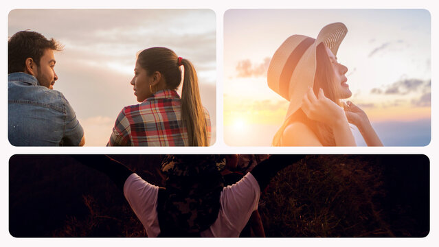 Split Screens 3 Frames Transitions