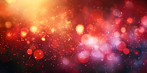Soft Red Luxury Festive Bokeh Background, Elegant Christmas & Valentines Design Luxurious Red Background