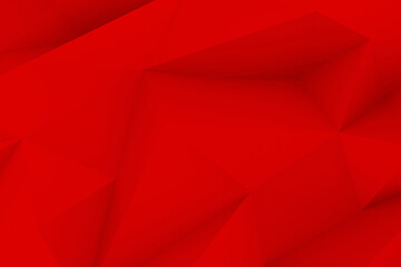 Vivid red polygonal backdrop with subtle gradient and watermark for a sleek, modern design