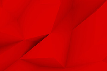 Dynamic red low-poly background featuring a crystal-like motif, perfect for bold, energetic designs