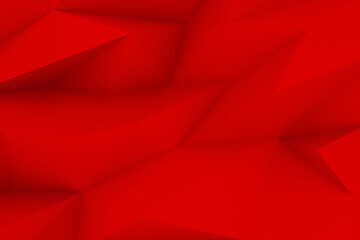 Fototapeta premium Striking red faceted design, ideal for a vibrant, eye-catching background or graphic element