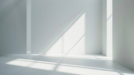 Bright and Minimalist Interior with Sunlit White Walls and Clean Lines Creating a Serene and Modern Space for Contemporary Home Design Inspiration