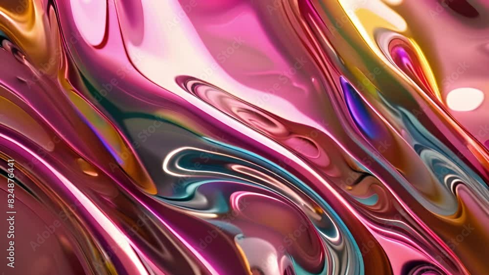 Poster detailed view of a vibrant pink and blue background with intricate patterns and textures.