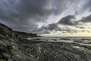 Dramatic Clouds over Carriagem Beach, Portugal